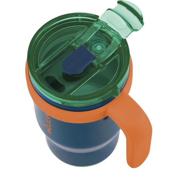 REDUCE 14oz Coldee Kids Tumbler w/ Handle & Straw - 2 Pack - Leakproof & Insulat - Picture 3 of 7